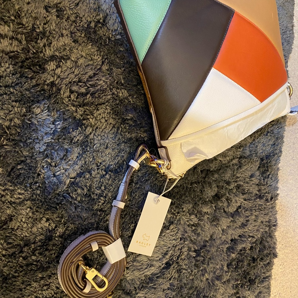 Multicolor Patchwork Shoulder Bag - image 2